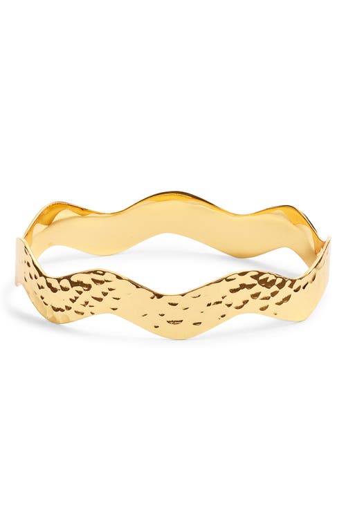 Kiara By Ki-ele Althea Wave Bangle In Gold
