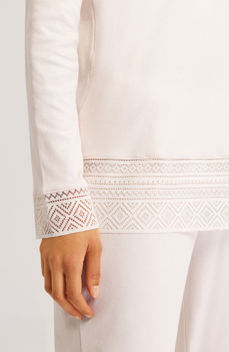 Hanro Jona Cotton Knit Pajamas, Alternate, color, 