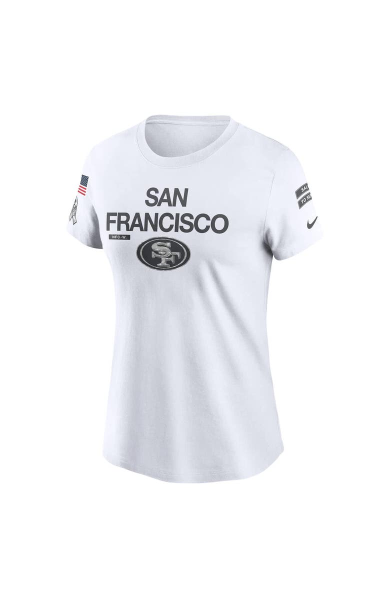 Nike Women's Nike White San Francisco 49ers 2024 Salute To Service Legend Performance T-Shirt, Alternate, color, 