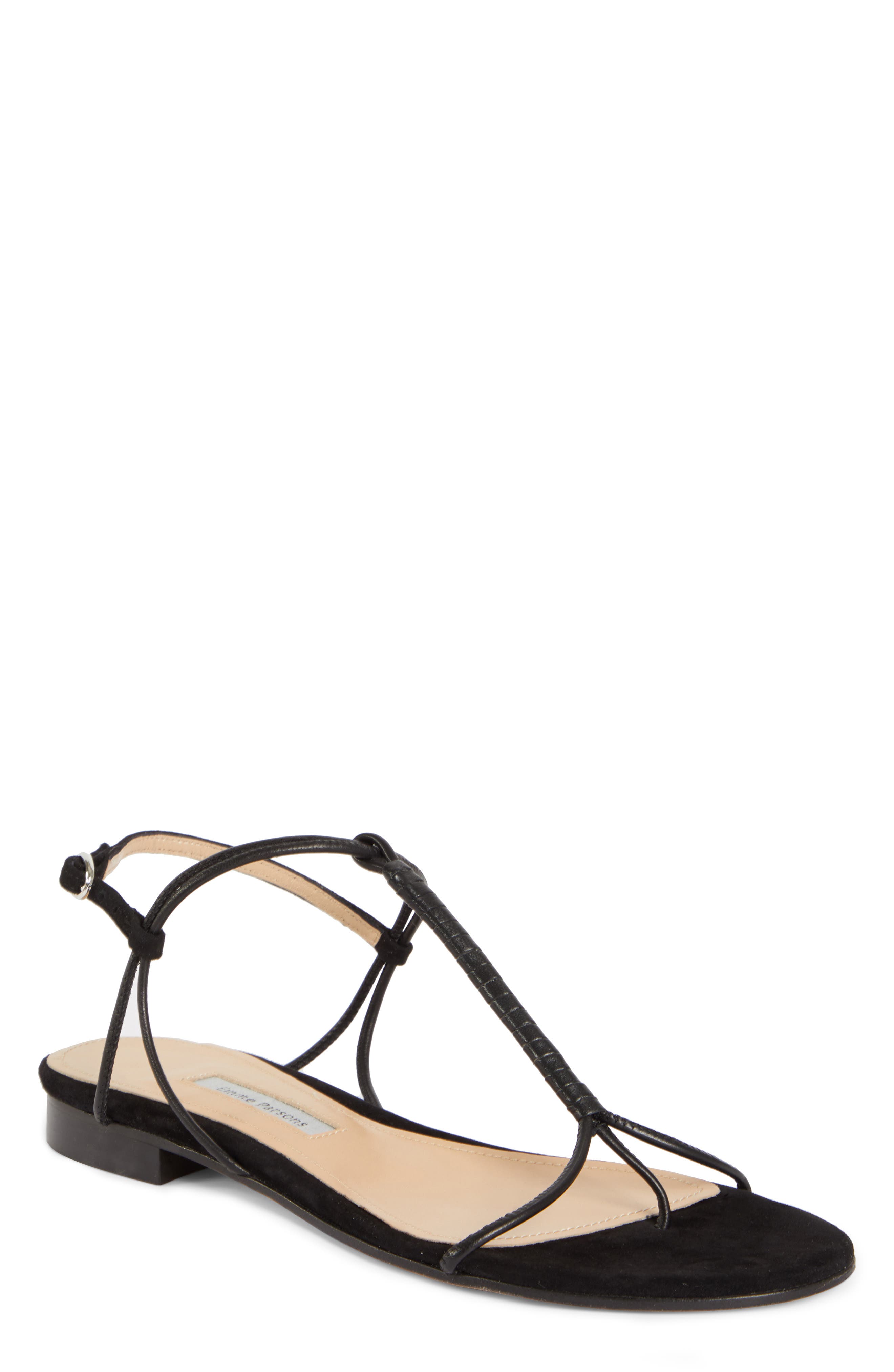 Emme Parsons Liv T-Strap Flat Sandal, Main, color, 