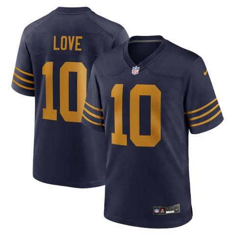 Men's Nike Jordan Love Navy Green Bay Packers The 1923 Classic Game Jersey