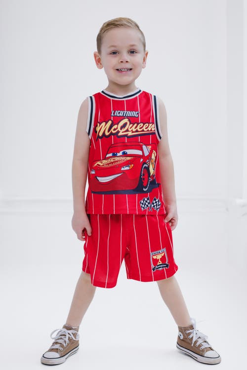 Disney Athletic Tank Top & Shorts Set In Red