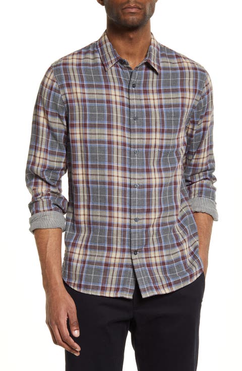 Classic Fit Double Face Cambria Plaid Shirt