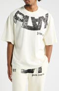 PLAY PALM ANGELS Play Cotton Graphic T-Shirt