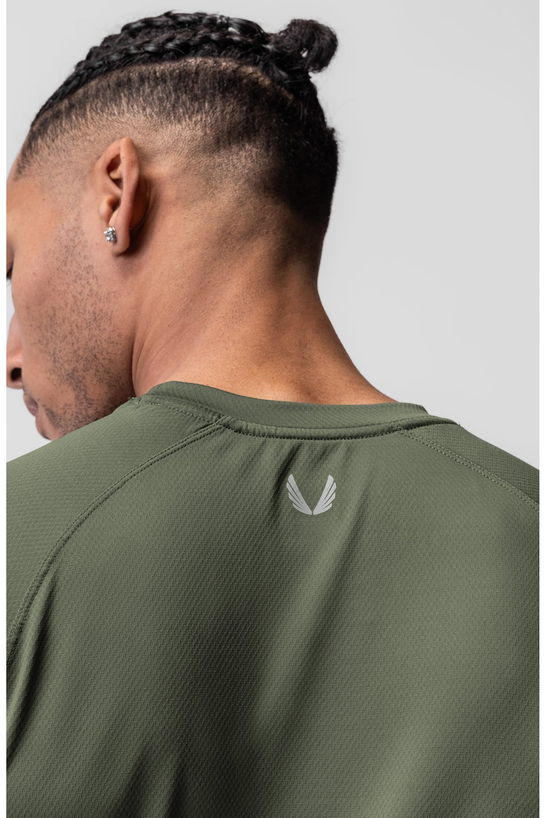 AeroSilver Established Tee, Alternate, color, Olive ASRV