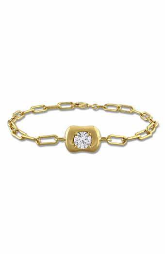 Lab Grown Moissanite Link Chain Bracelet
