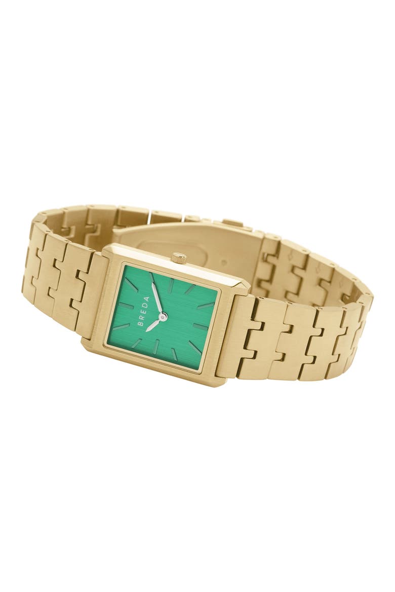 Virgil Bracelet Watch, 26mm, Alternate, color, GOLD/GREEN