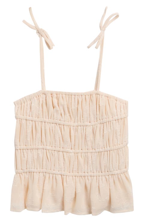 Smock Ruffle Woven Top
