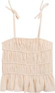Walking on Sunshine Smock Ruffle Woven Top