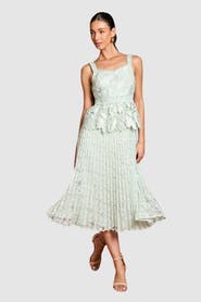 Coast Lace Peplum Midi Dress