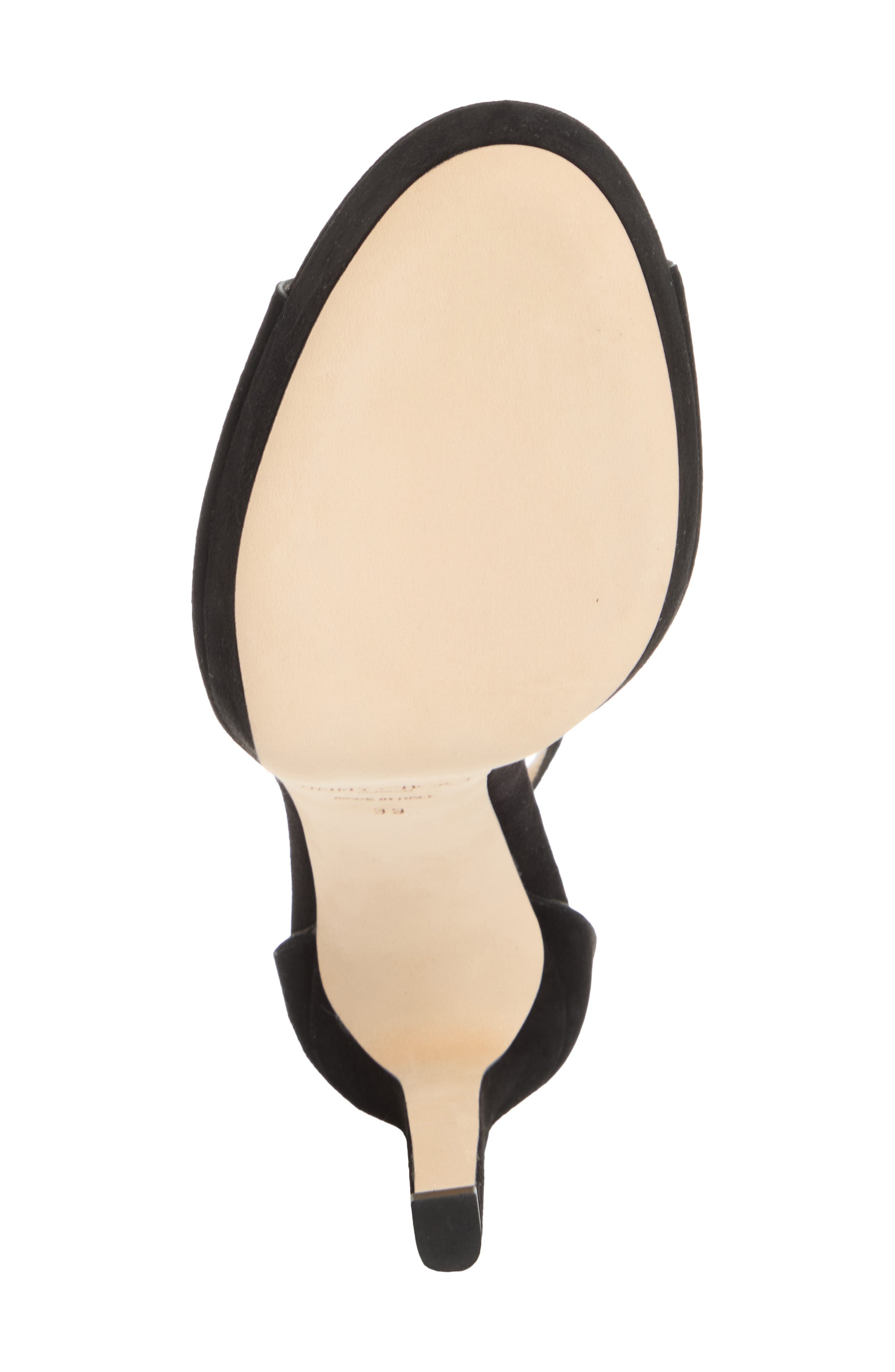 Pattie Leather Platform Sandal, Alternate, color, BLACK