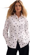 Jessica London Wrinkle-Free Stretch Poplin Shirt