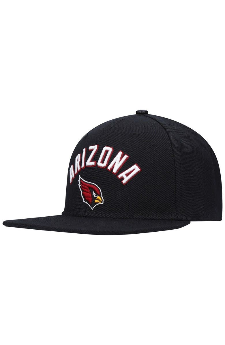 PRO STANDARD Men's Pro Standard Black Arizona Cardinals Stacked Snapback Hat, Alternate, color, 