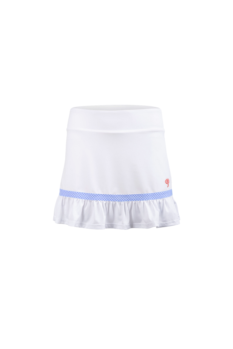 Women's Doris Skort, Main, color, Light Blue Gingham