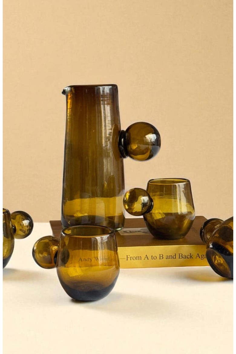 Roo Glassware - Set of 4, Alternate, color, Yellow
