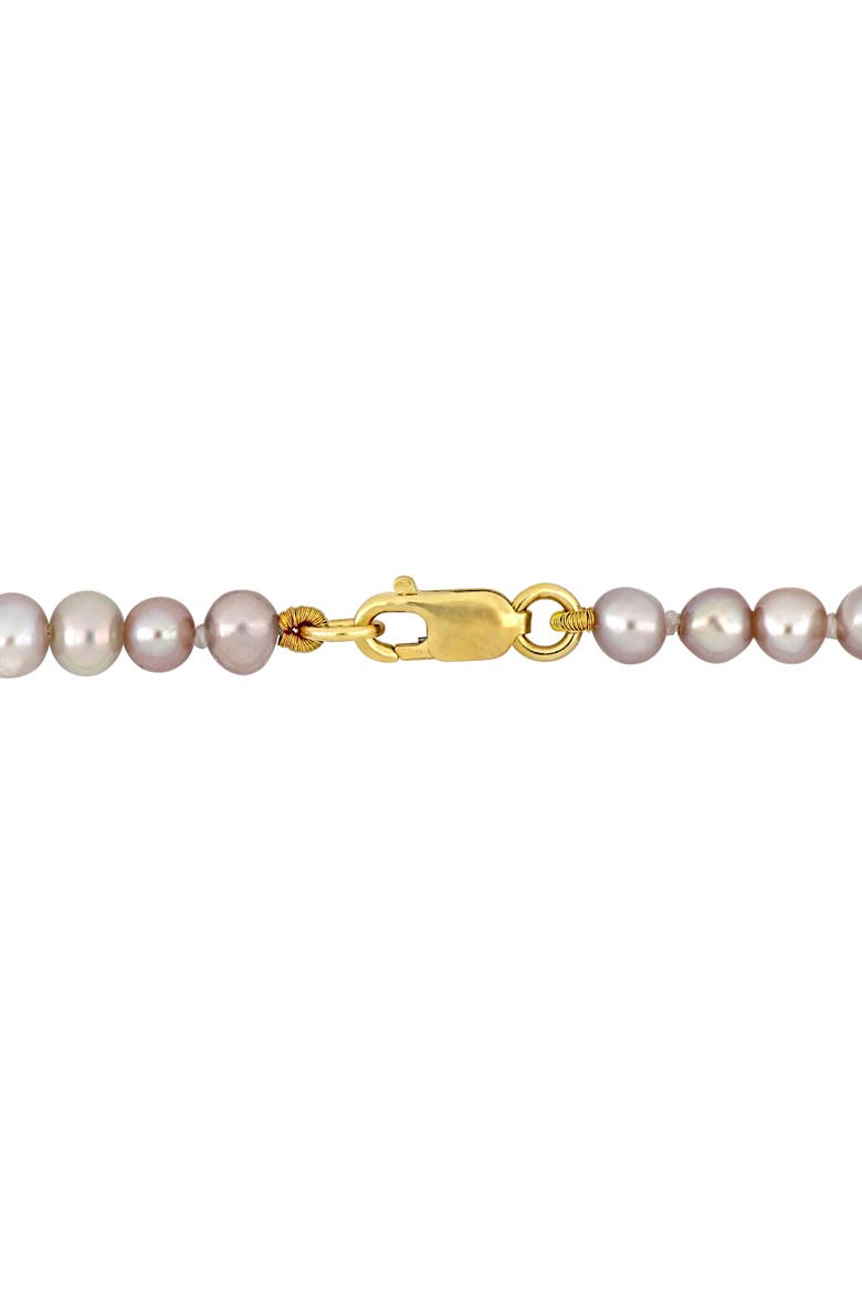 2-Piece Set Cultured Pearl Necklace & Bracelet 14k, Alternate, color, Pink Pearl