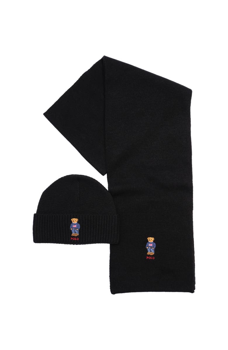 Polo Ralph Lauren Flag Bear Gift-Set, Main, color, Polo Black