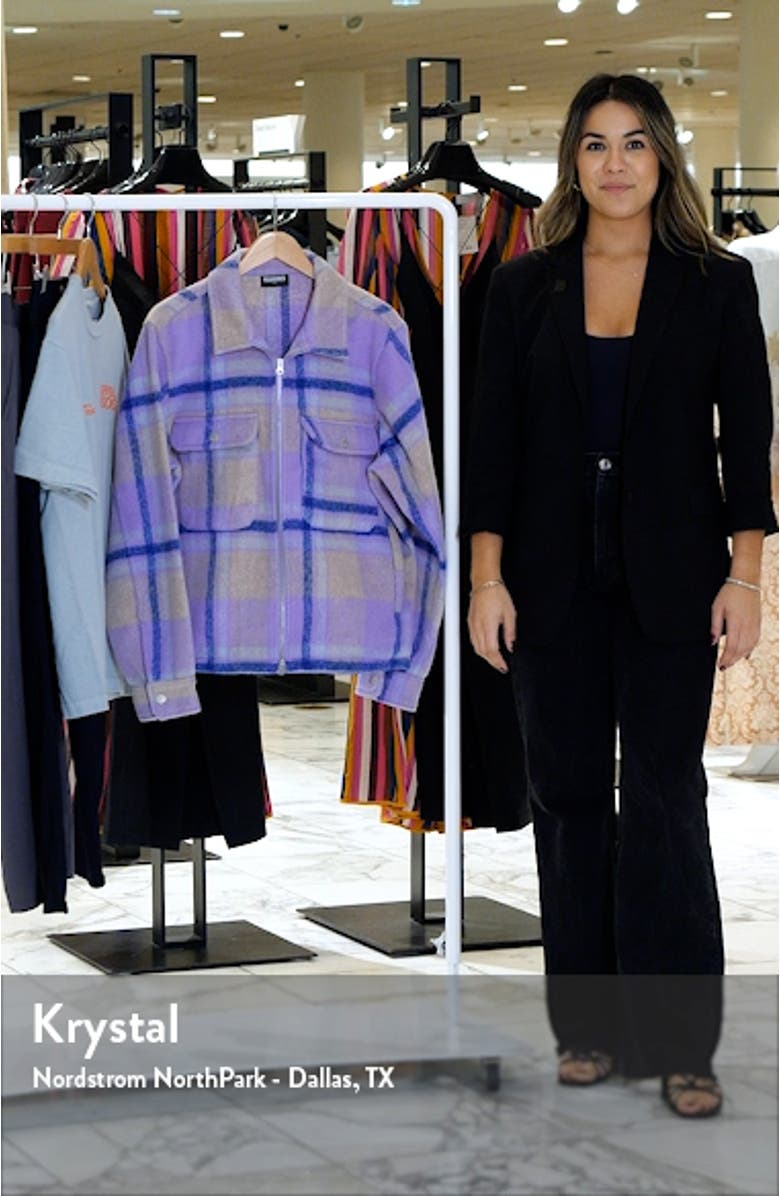 Folklore Plaid Fleece Work Jacket, sales video thumbnail