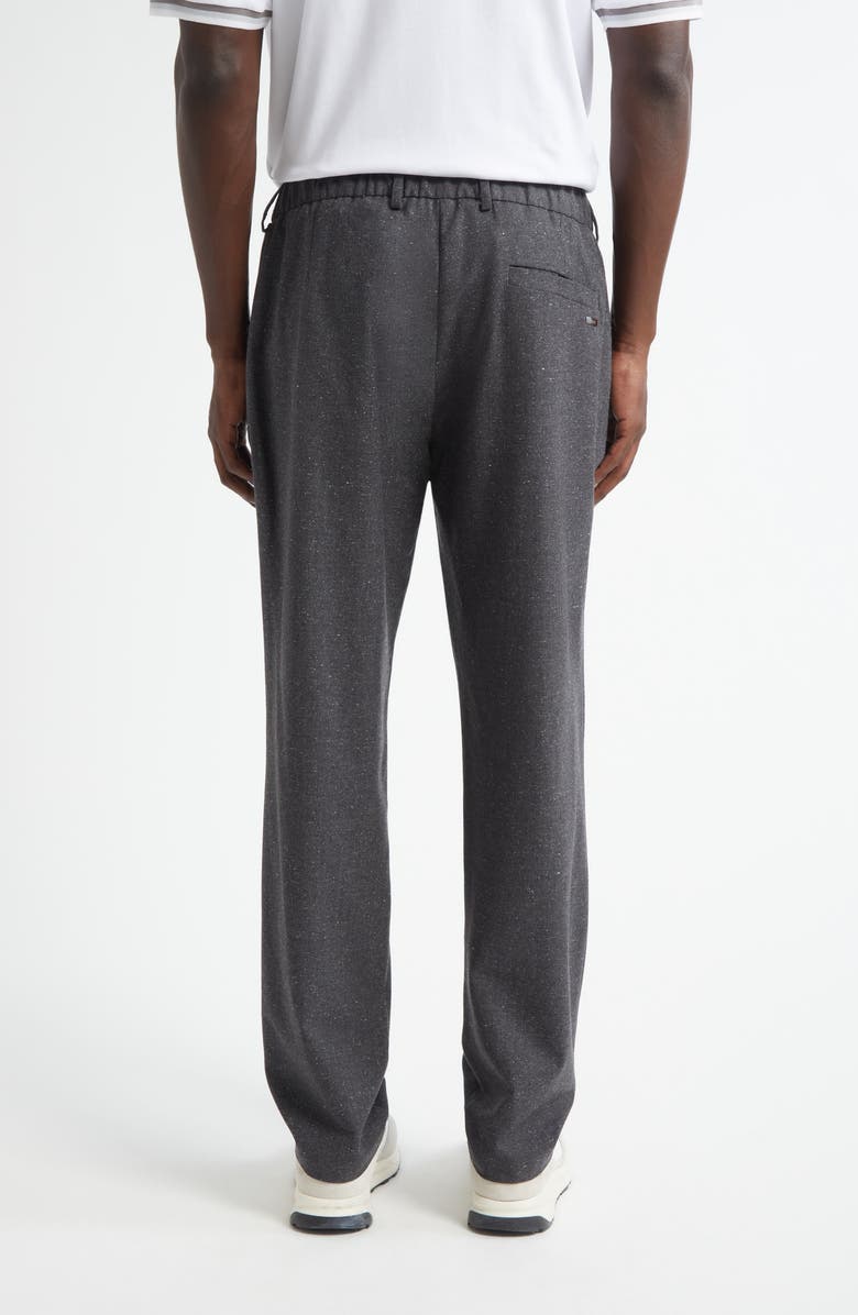 Herno Drawstring Waist Wool Blend Knickerbocker Trousers, Alternate, color, Charcoal