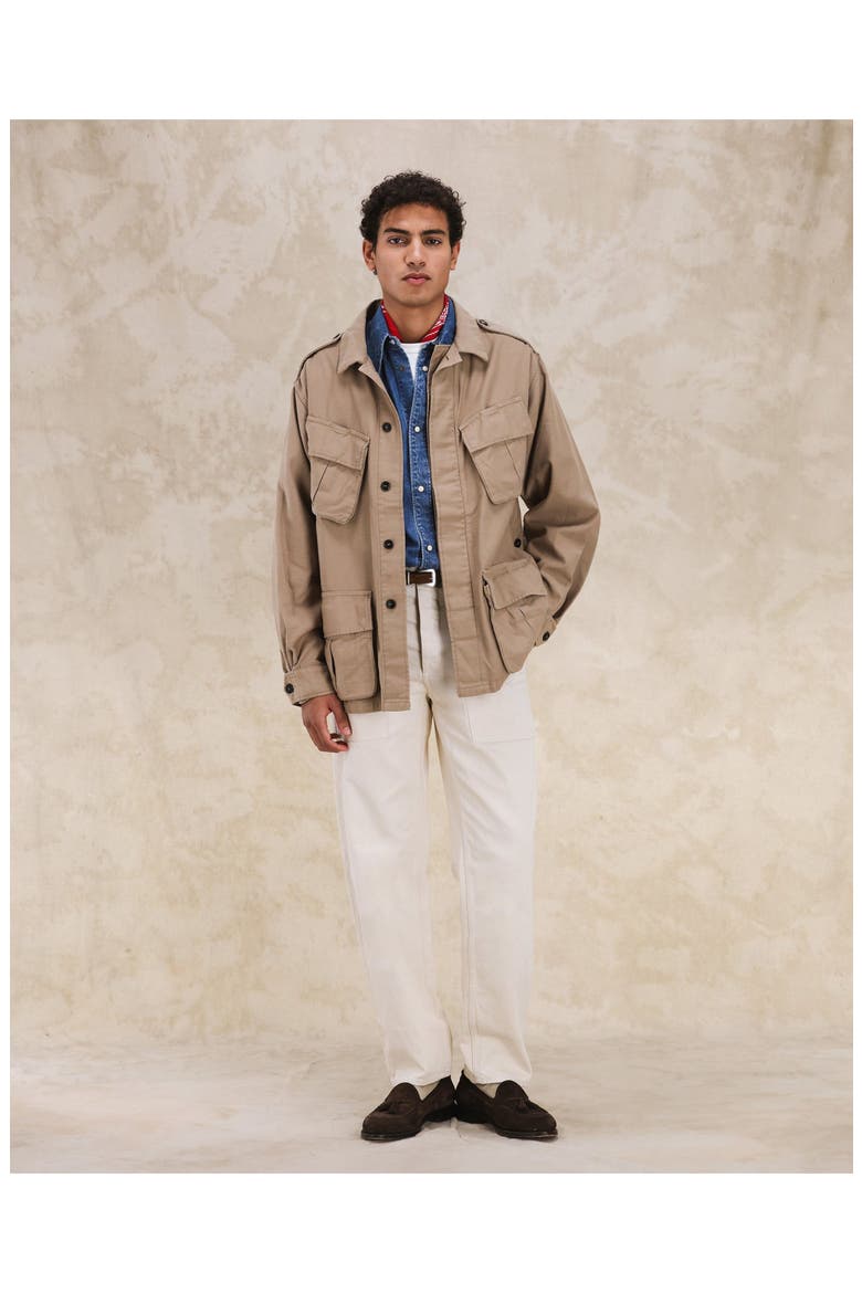 Jungle Cotton Pocket Jacket, Alternate, color, CAMEL