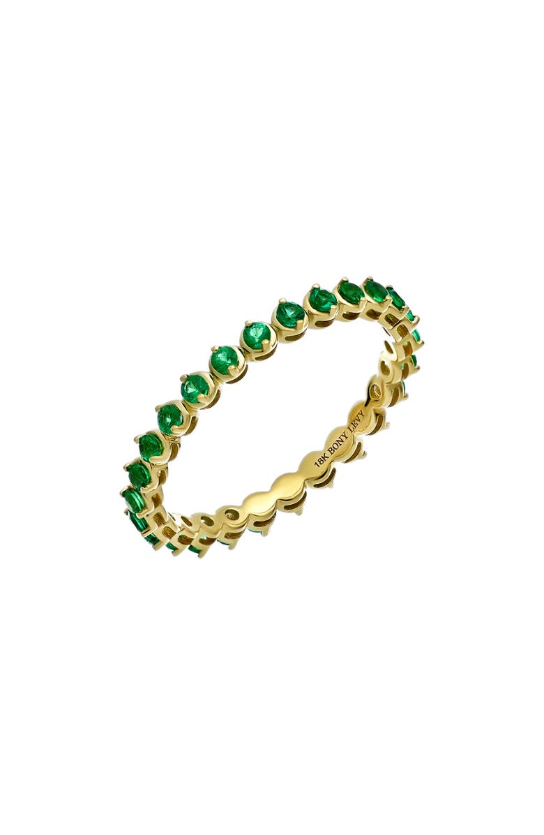 Bony Levy El Mar Emerald Eternity Ring, Main, color, 