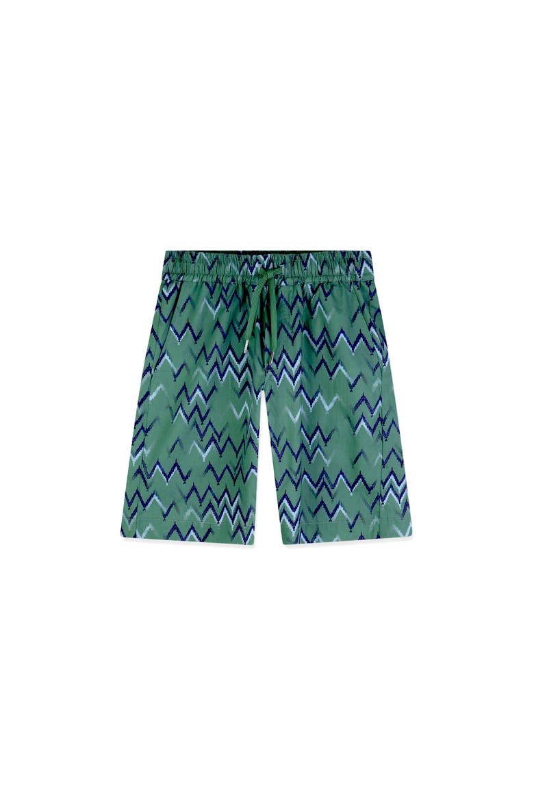 Poplin Bermuda Shorts, Alternate, color, Jade