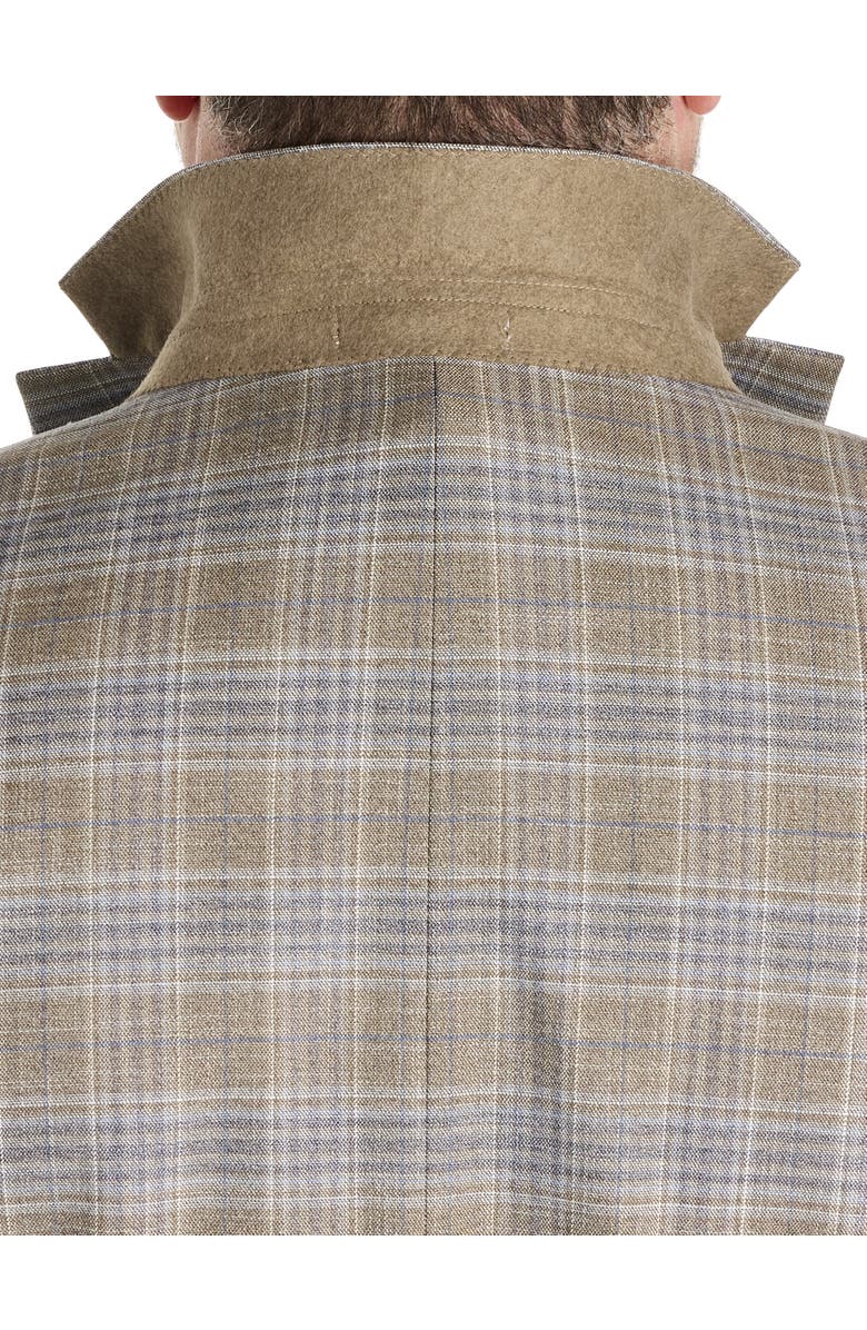 Michael Kors Big & Tall Plaid Sport Coat, Alternate, color, Tan