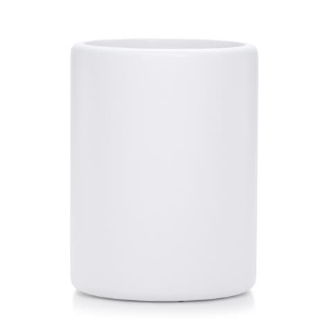 Domus White Matte Waste Basket