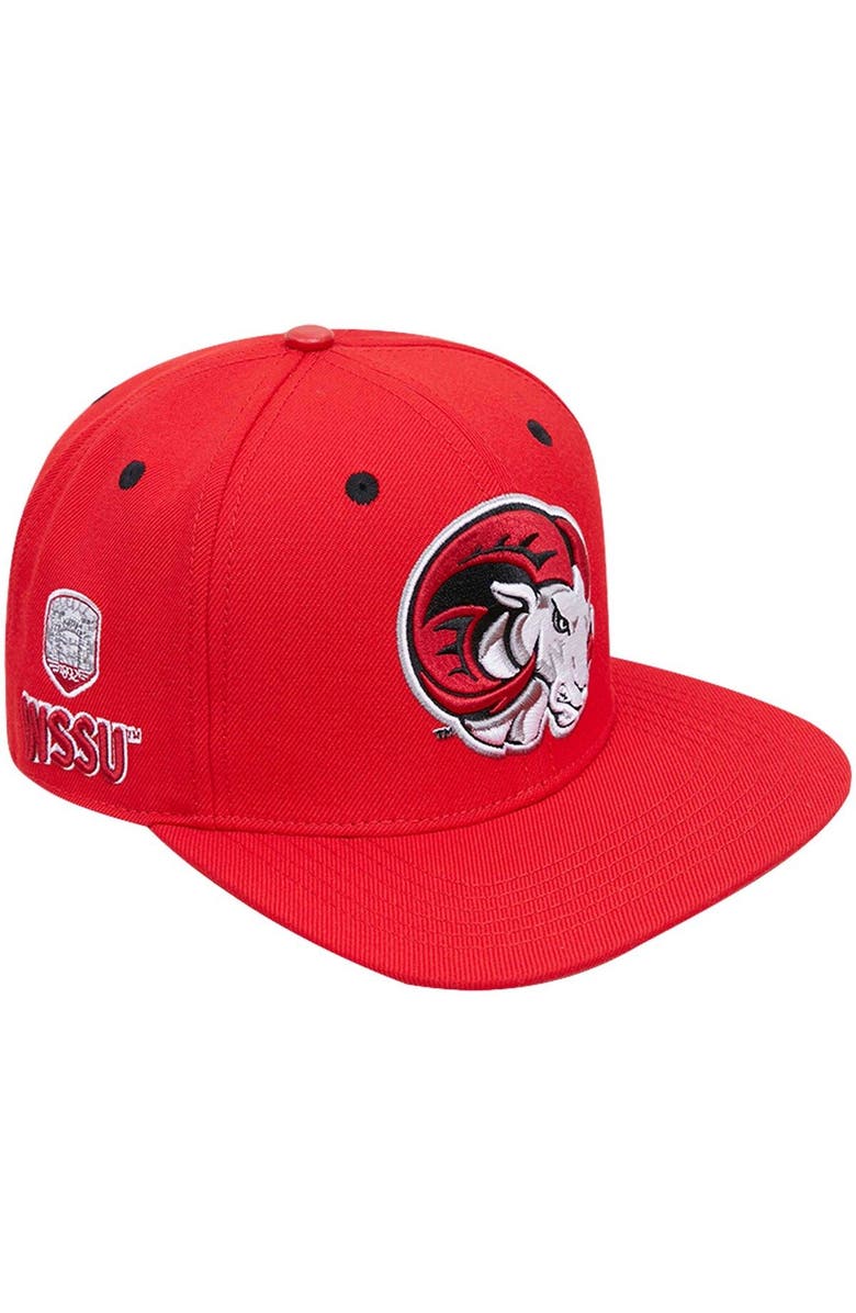 PRO STANDARD Men's Pro Standard  Red Winston Salem Rams Evergreen Mascot Snapback Hat, Main, color, 