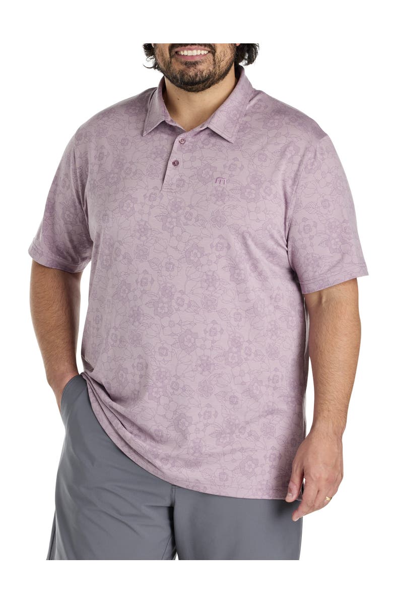 TravisMathew Fit By DXL Big & Tall Destination Polo Shirt, Alternate, color, Elderberry