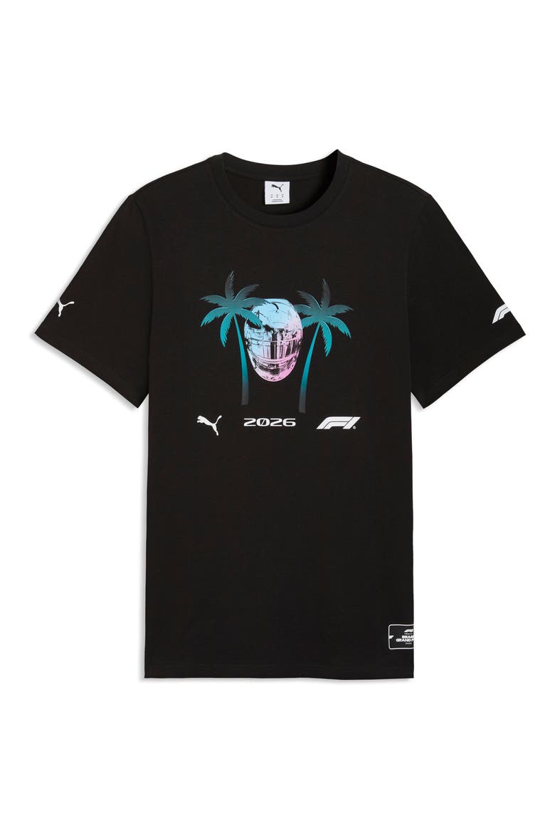 Formula 1® Miami Graphic T-Shirt, Main, color, PUMA BLACK