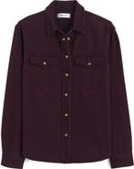 Madewell Airy Oversize Denim Snap-Up Shirt