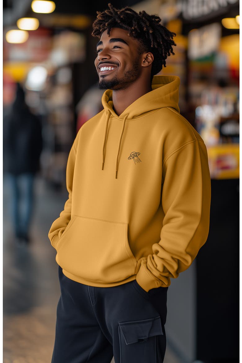 UFO Hoodie, Alternate, color, Gold