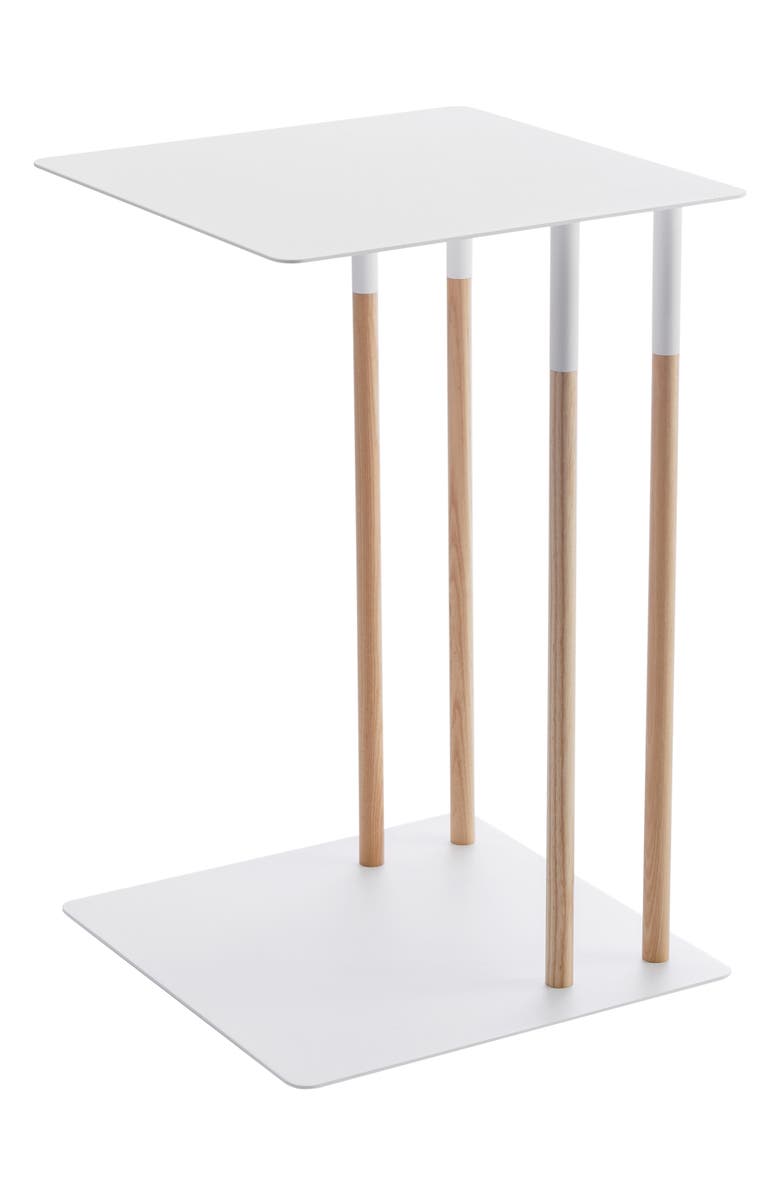 Yamazaki Sliding Side Table, Main, color, White