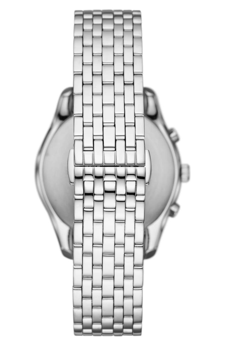 Emporio Armani Antonio Chronograph Bracelet Watch, 41mm, Alternate, color, Silver