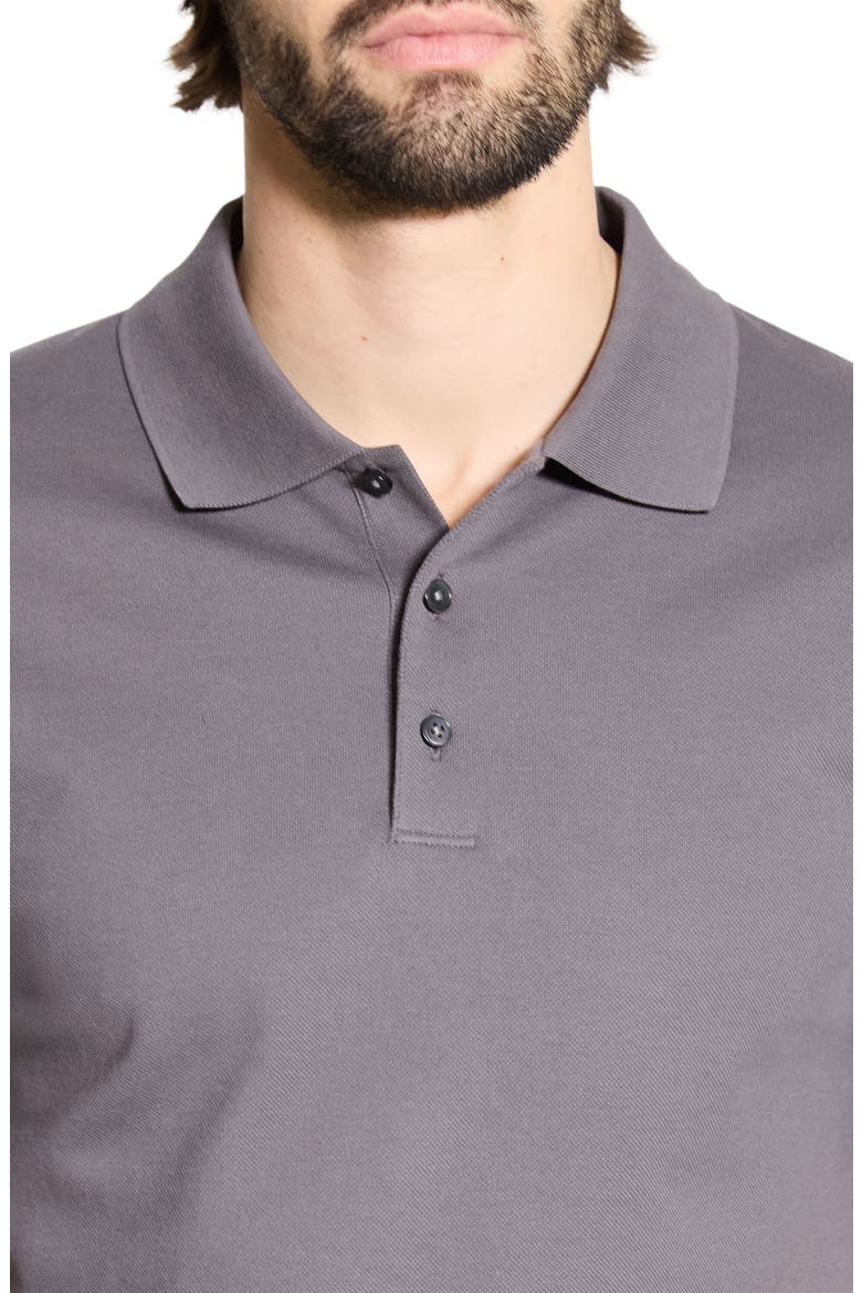 Precise Piqué Polo, Alternate, color, CARBON