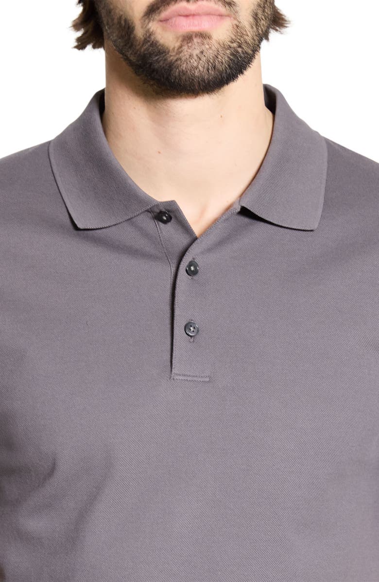Theory Precise Piqué Polo, Alternate, color, Carbon