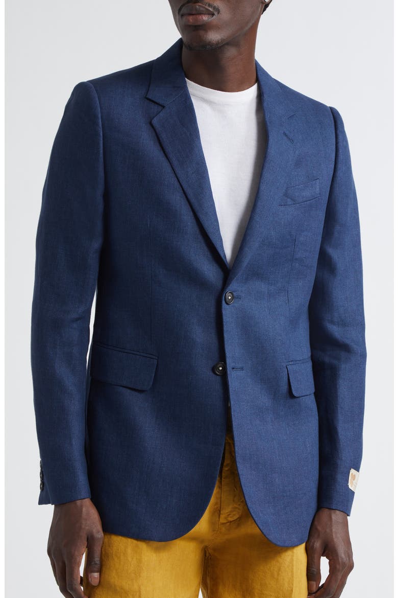 Memphis Linen Blazer, Alternate, color, U501 BLU