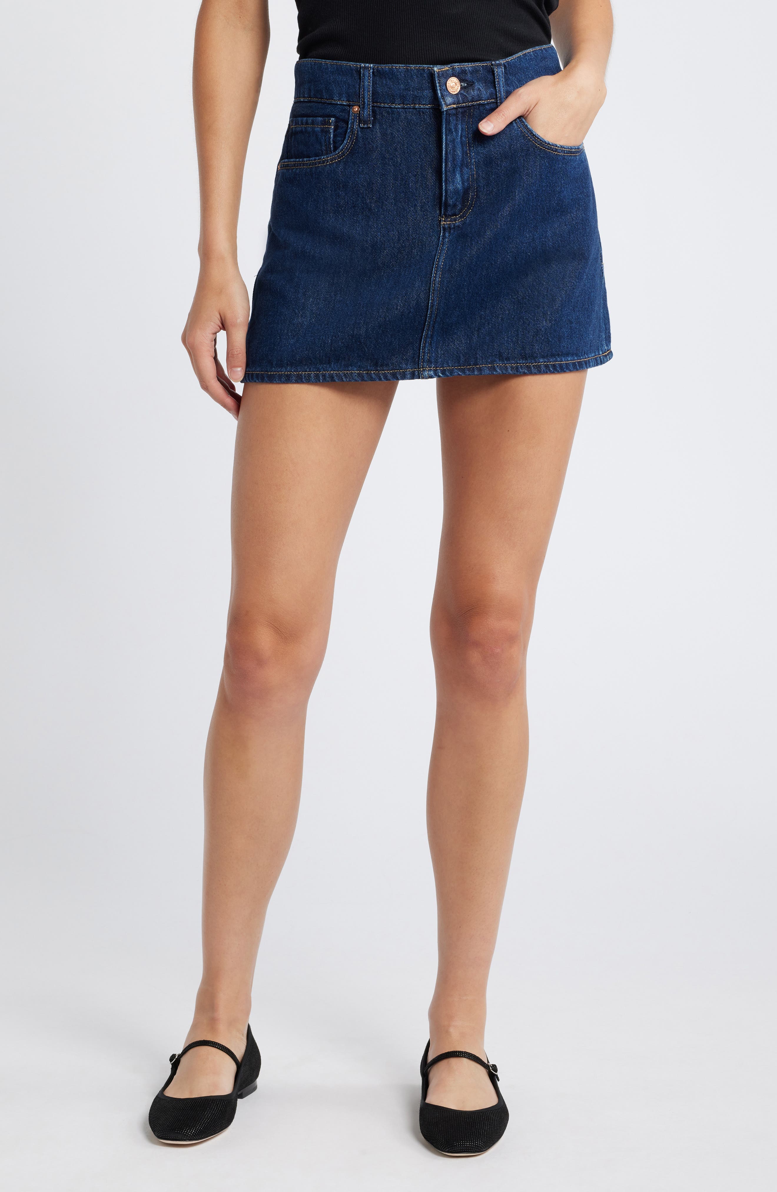 PAIGE Ryder Denim Miniskirt
