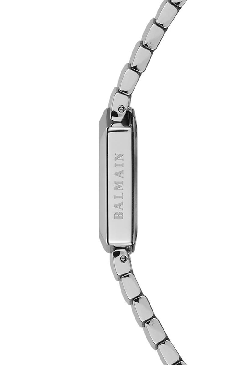 Balmain Taffetas Hexagonal Bracelet Watch, 22.5mm x 23.5mm, Alternate, color, Stainless Steel