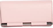 BCBG Bar Hardware Faux Leather Clutch