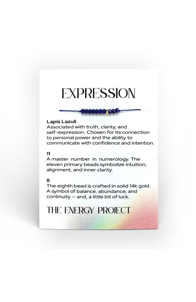 C. GRASSI The Energy Project Bracelet - Expression With Lapis Lazuli & Solid 14K Gold Bead, Alternate, color, Blue