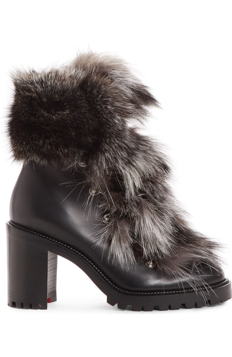 Christian Louboutin Fanny Genuine Fur Boot, Alternate, color,