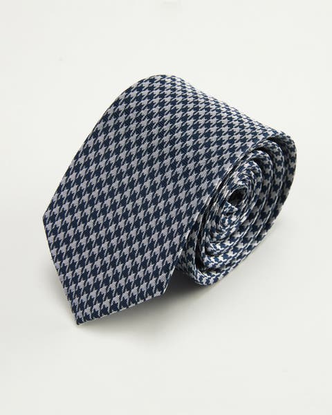 Houndstooth Heritage Silk Jacquard Tie