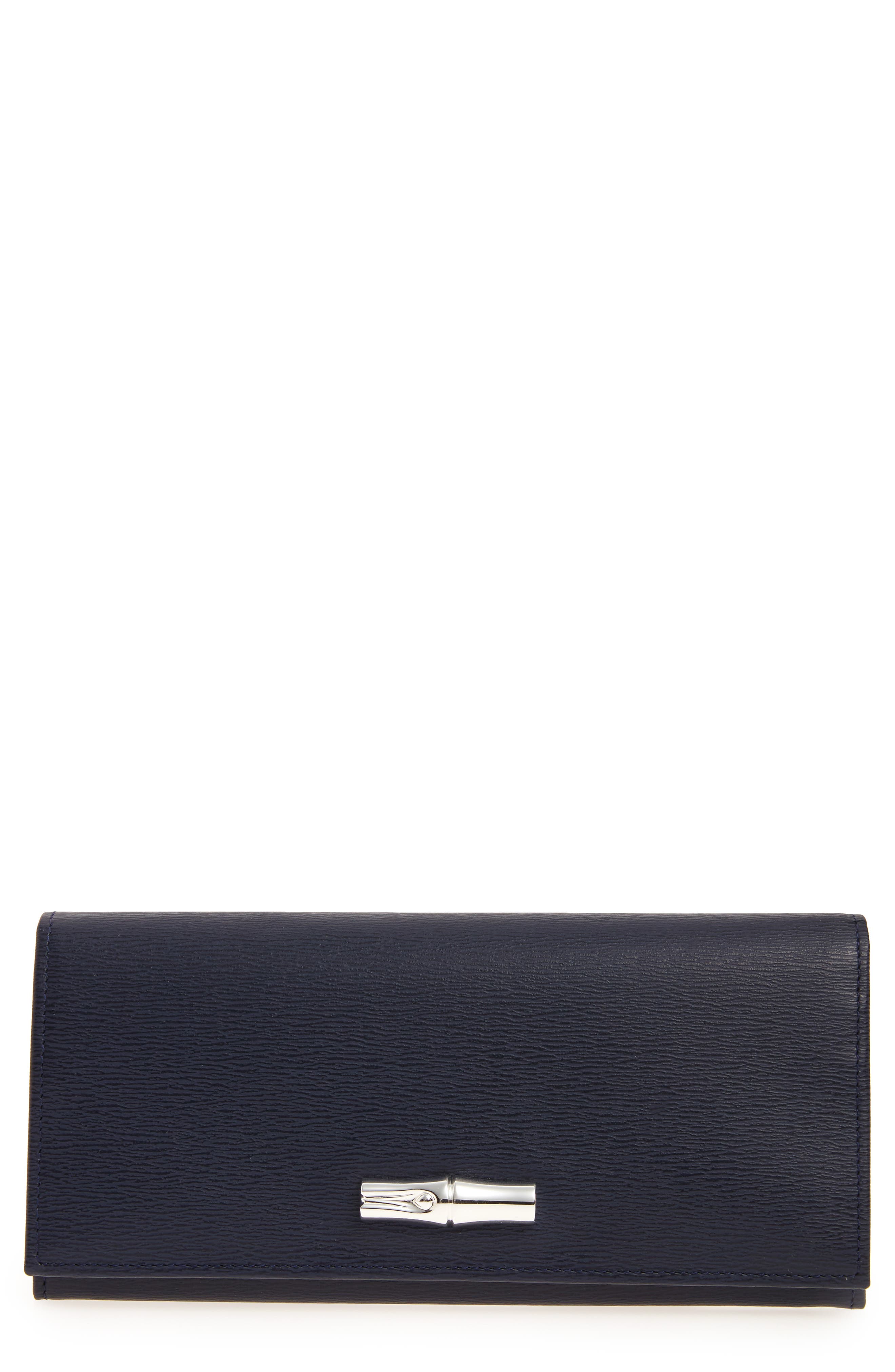 Longchamp Roseau Leather Continental Wallet
