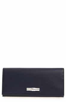 Longchamp Roseau Leather Continental Wallet