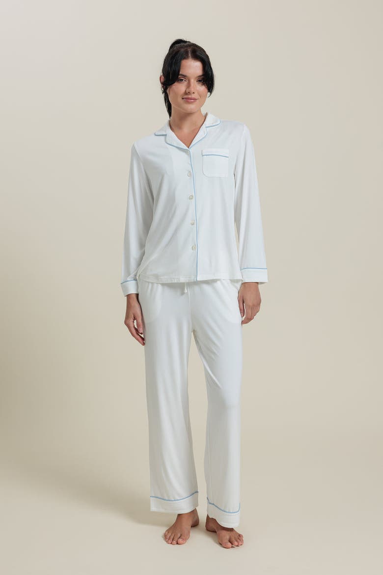 Natural Pajama Pants, Main, color, White