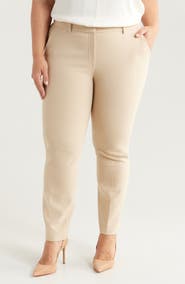 Lafayette 148 New York Manhattan Stretch Wool Cigarette Pants