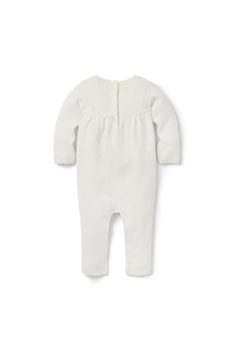Baby Embroidered Floral One-Piece, Alternate, color, Ivory