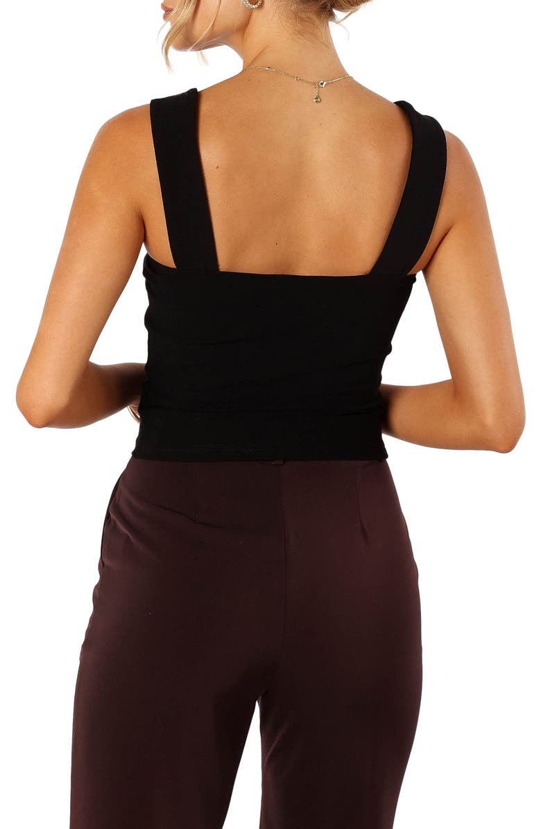 Petal & Pup Yelena Cotton Square Neck Crop Tank Top, Alternate, color, 